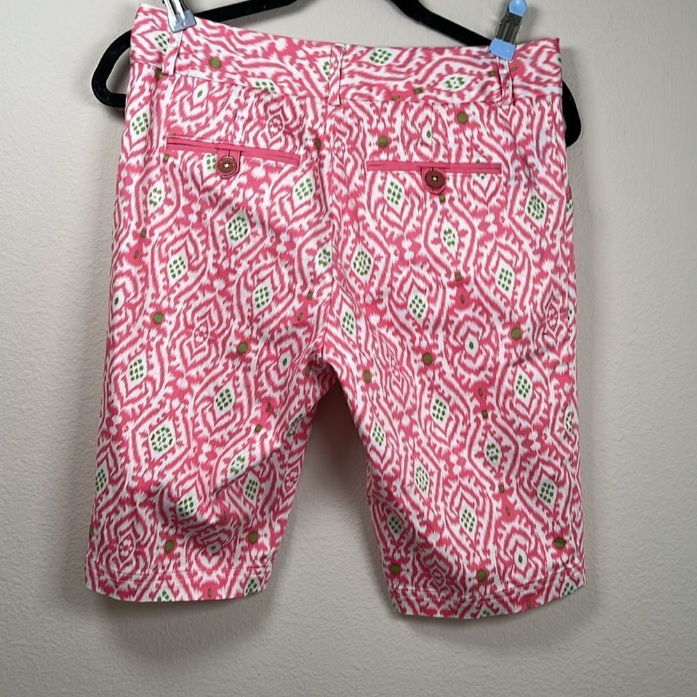 Pink Patterned Women's Shorts - Picture 4 of 5
